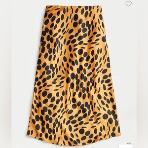 J. Crew Wavy Dots Pull On slip skirt XS